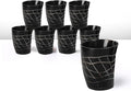 Handicrafts Home Viking Horn Shot Glasses Set of 8, Handmade Natural Ox Horn by HandicraftsHome