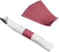 Huron Paper Napkin Bands, Self-Sealing Ring, 1 1/2" x 4 1/4" Burgundy (2500 pcs)