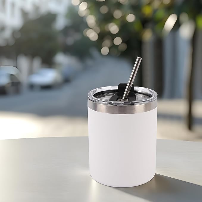 16 Pack 12 Oz Stainless Steel Skinny Tumbler with Splash Proof Lid, Vacuum Insulated Double Wall Thermal Cup, Outdoor Unbreakable Travel Slim Bottle for Hot Cold Drinks