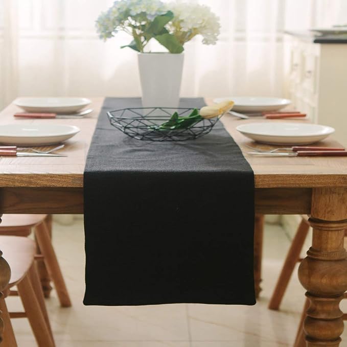 2 Piece Fabric in 1, Dinning Table Runner 12 x 108 Inches Farmhouse Kitchen - Image 2
