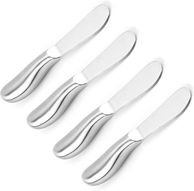 VANRA Spreader Knife Set 4-Piece Butter Knife Stainless Steel Cheese Knife Set by VANRA