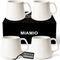 MIAMIO - Coffee Mugs Set of 4, Large - Luxe | Large Ceramic Coffee Mugs by MIAMIO
