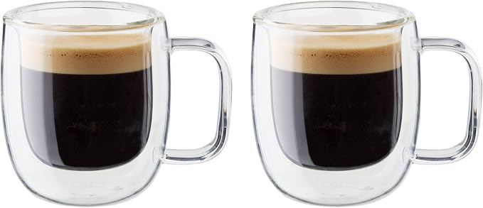ZWILLING Sorrento Plus 2-pc Double-Wall Glass Espresso Mug Set - Image 5