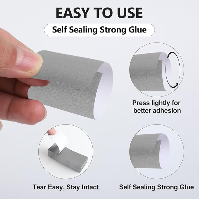 Germiwipe 2500 Pcs Gray Napkin Bands,Paper Napkin Rings Self-Adhesive,Silverware Wraps Bands, Perfect for Birthday Parties, Weddings, Family Reunion & Events