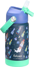 rockpapa 14 oz Kids Insulated Water Bottle，Stainless Steel Toddler Cups by rockpapa