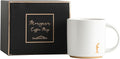COLLECTIVE HOME Ceramic Coffee Mug, 15 oz Monogram Cup by COLLECTIVEHOME