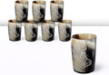Handicrafts Home Viking Horn Shot Glasses Set of 8, Handmade Horn, Rustic by HandicraftsHome