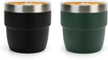 Zenbo 4 oz Espresso/Coffee Cups, Ceramic-Lined Double Wall Vacuum Insulated by Zenbo