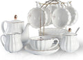 Porcelain Tea Sets British Royal Series, 8 OZ Cups& Saucer Service by Sweejarco1949