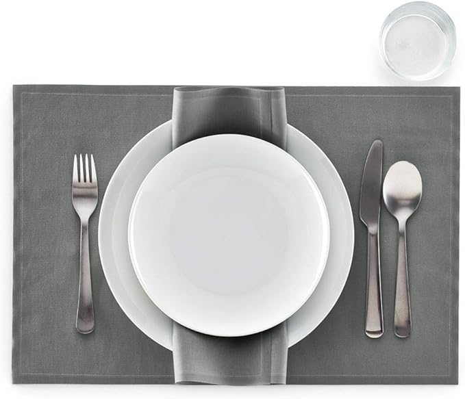 MY DRAP PLACEMAT (Grey, 12 Pack)