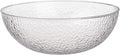 Lillian Collection Stunning Clear Plastic Round Hammered Bowl by Lillian
