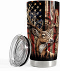 SANDJEST Hunting Tumbler 20oz Deer Hunting Gifts by SANDJEST