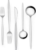 Silverware Set 20 Piece, Wildone Stainless Steel Flatware Set Service by Wildone