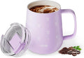 YOME 10oz Bow Light Purple Insulated Coffee Mug by KEEPCOOLSTAYYOU
