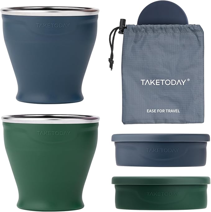 TakeToday Collapsible Cup 8 oz 2-Pack by TAKETODAY