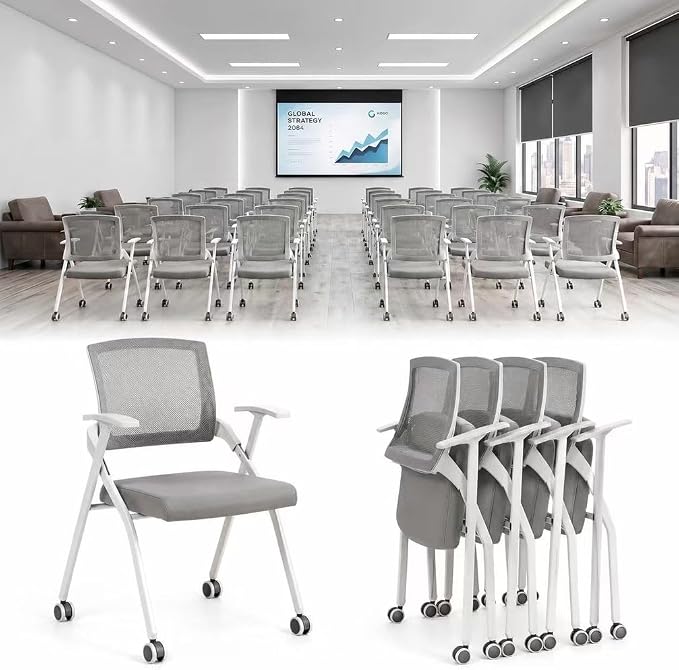4 Pack Folding Office Chair by Unknown