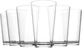 Clear Plastic Reusable Drinking Glasses set 6, 18oz Iced Tea Cups | BPA Free by WEXINHAO