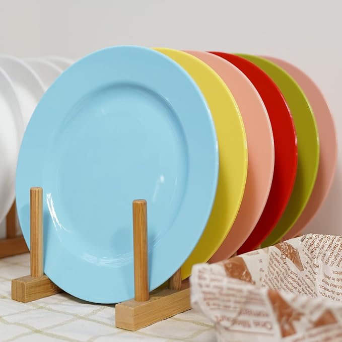 Plastic Plates Disposable 60 PCS, Heavy Duty 30 Dinner Plates 10.25" and 30 - Image 5