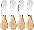 Butter Knife Spreader, Cheese Spreader Knives Set of 4, Stainless Steel Butter by MLURCU