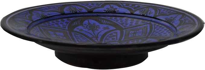 Ceramic Plates Moroccan Handmade Appetizer Tapas Serving Decorative 10 inches Round