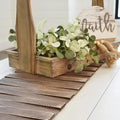 Wooden Table Runner, Natural Durable Wood Table Runner, 50 x 12 Inches by MFXIP