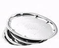 4-Pack 15.7" x 11.8" Silver Serving Trays by Zenovlux