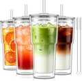 KEMORELA 20 oz Double Wall Glass Tumblers by KEMORELA