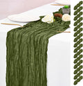 15 Pack Olive Green Table Runner 17 x 108inch Cheesecloth Table Runner Boho by Lumaycens