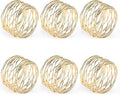 Accmor Napkin Rings, Metal Gold Round Napkin Rings Buckles by Accmor