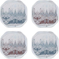 UMIRRO Absorbent Felt & Silicone Drink Coasters Set of 4, Mandala Lace | by Umirro