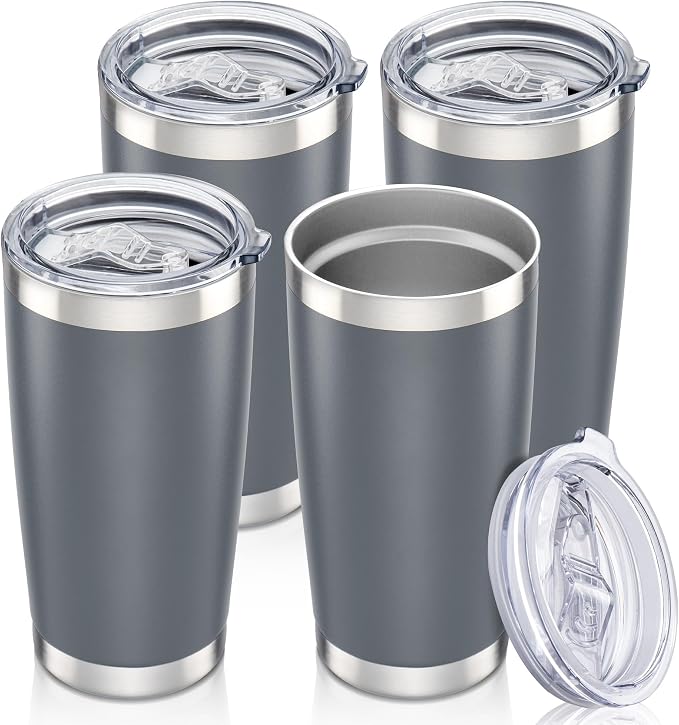 20 oz Tumbler with Lid Stainless Steel Insulated Tumblers Bulk Cups Mug | by Orebigo