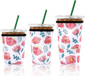 Cobetech Iced Coffee Sleeve Reusable, 3 Pack Neoprene Coffee Cup Sleeves by Unknown