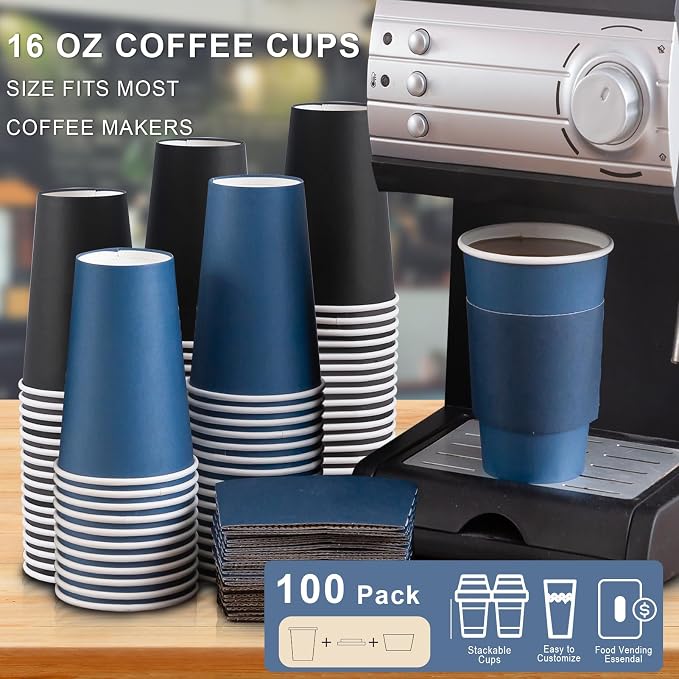 SIUQ 500 Pack 16 oz Coffee Cups - Image 4