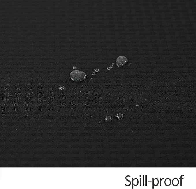 maxmill Square Tablecloth Water Resistance Antiwrinkle Spill Proof Weaved Texture Table Cloth, Decorative Fabric Table Cover for Banquet Parties Event Holiday Dinner, 70 x 70 Inch, Black