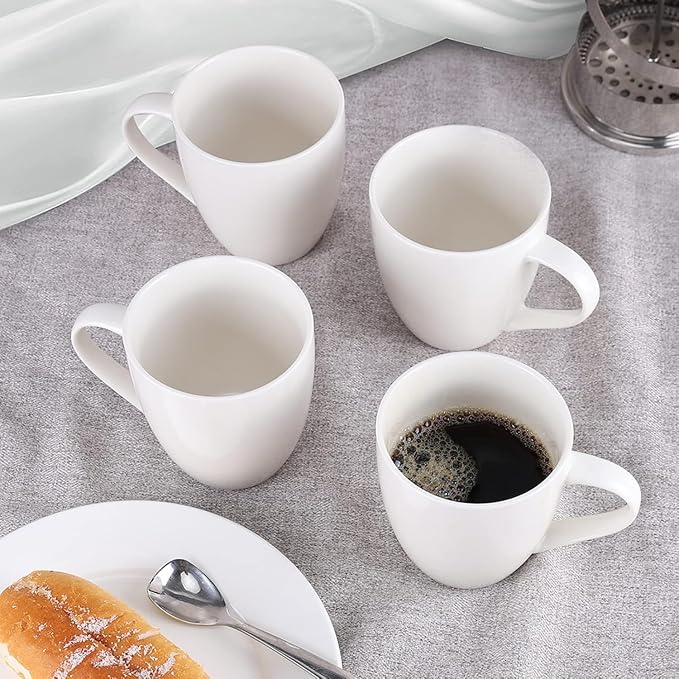 Mfacoy Porcelain Coffee Mugs Set of 6, 13 Ounce Coffee Cups - Image 7