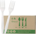 Compostable Forks, 300 Disposable Forks by HERLLY