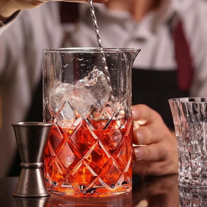 4 Pcs Cocktail Mixing Glass 24 oz Cocktail Stirring Glasses Crystal Glasses - Image 3