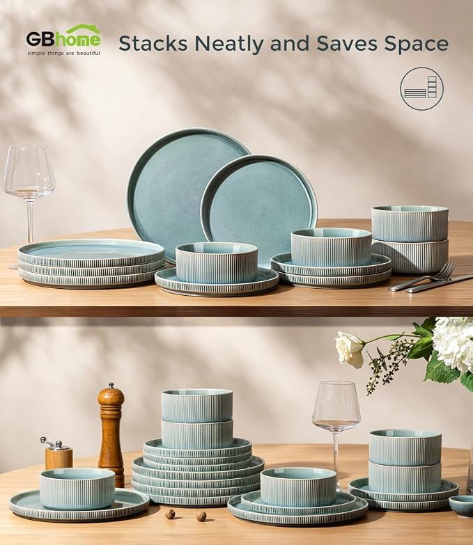 GBHOME Stoneware Dinnerware Sets - Image 7