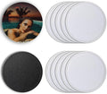 10 Pcs Leather Sublimation Coasters Blanks Bulk by JOIIT