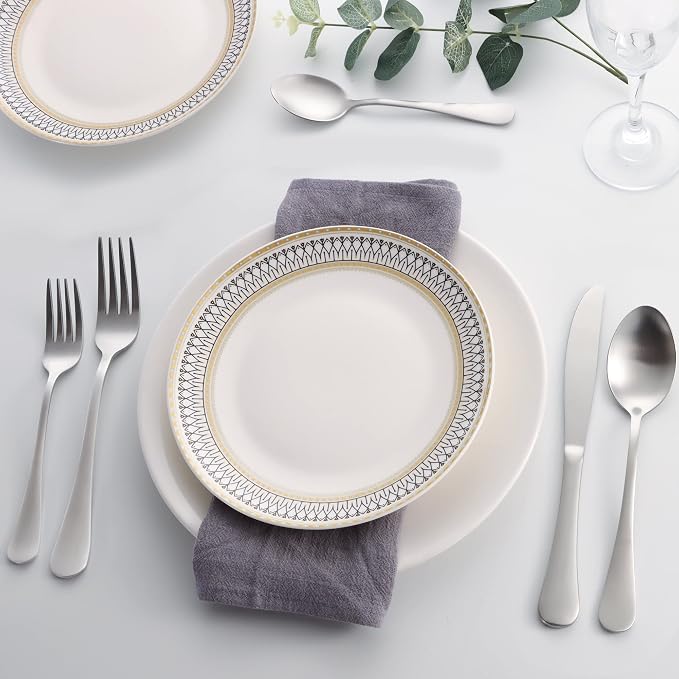 40 Piece Silverware Set, LIANYU Flatware Cutlery Set - Image 7