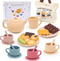 Silicone Tea Party Set for Little Girls Kids Toddlers Tea Set by Funcrevity