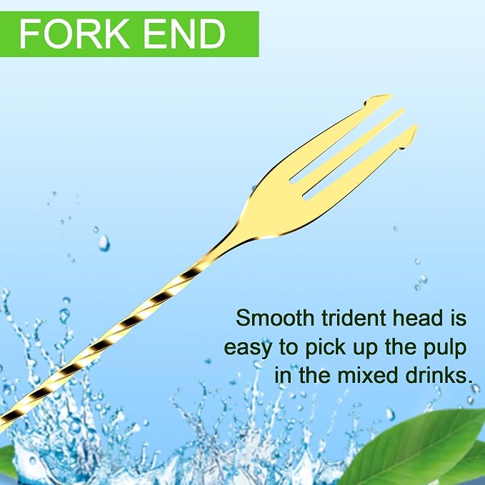 Bar Spoon Cocktail Mixing Stirrers, 12” - Image 5