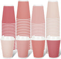 Whaline 100 Pcs Valentine's Day Pink Disposable Coffee Cups by Whaline