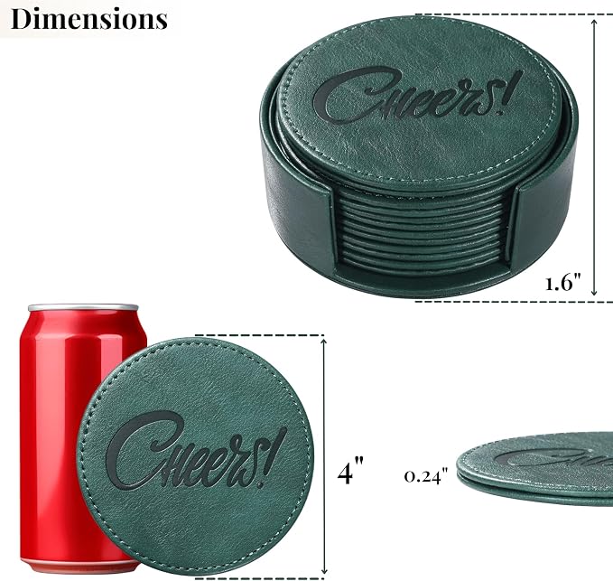 Coasters for Drinks Set of 6 - Image 6