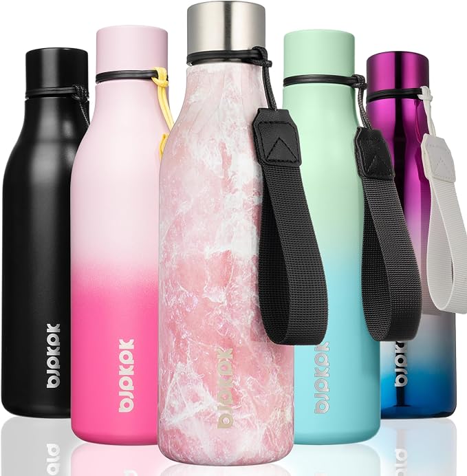 BJPKPK 18oz Insulated Water Bottle, Stainless Steel Bottle by BJPKPK