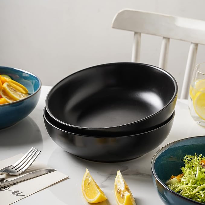 Selamica Ceramic Pasta Bowls 50 OZ, Large Salad Bowls - Image 4