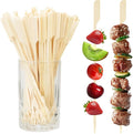 100PCS Cocktail Picks, Fancy Picks for Appetizers, Decorative Skewers for Appetizers Drinks Party Fruit, 10 Inch Long Wooden Bamboo Paddle Food Sticks Charcuterie Boards Accessories