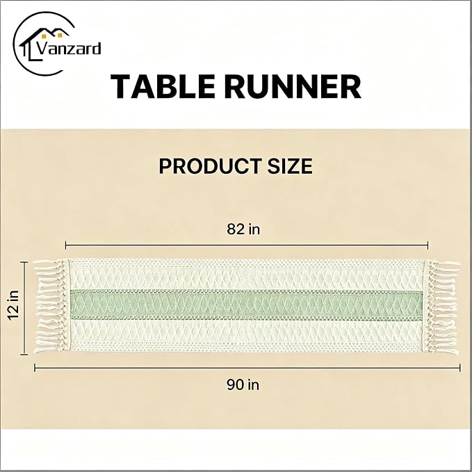 Boho Table Runner for Home Decor - Image 2