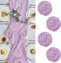 IVAPUPU Purple Table Runner 120 Inch by IVAPUPU