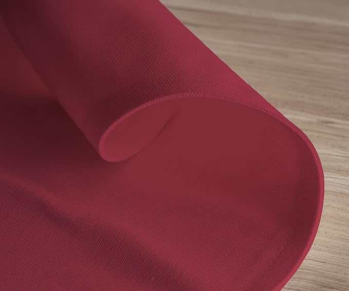 Calicot Placemats Set of 6 100% Cotton Washable Cloth Place Mats, Reusable Table Mats for Spring/Summer & Thanksgiving Christmas Decorations Kitchen Dining Party Wedding (Reddish Brown, 13" x 19")